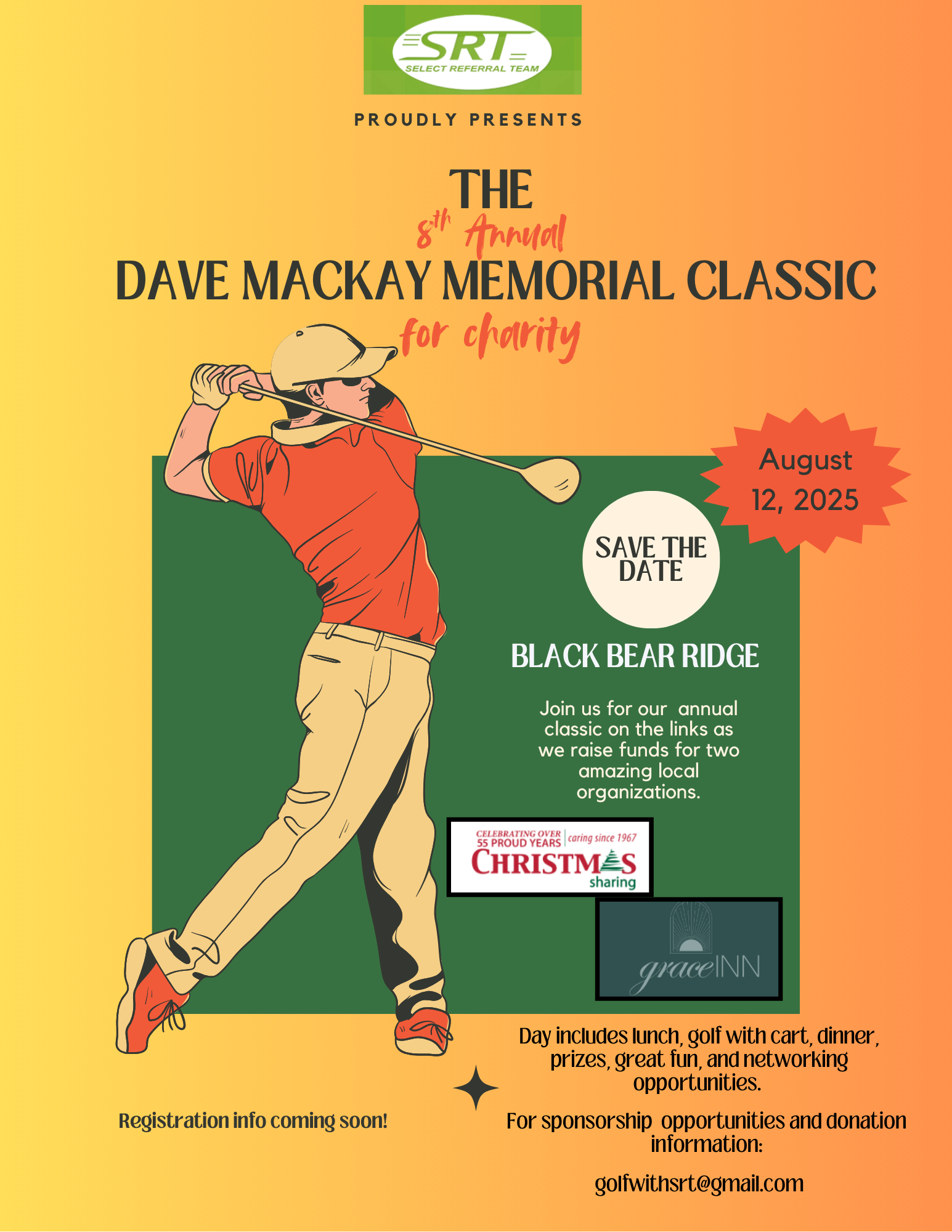 Join us for the Dave Mackay Memorial Charity Golf Tournament at Black Bear Ridge!